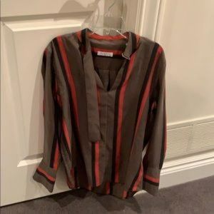 Equipment Femme Silk Striped Blouse